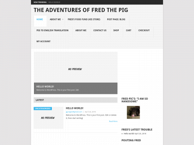 adventuresoffredthepig.com snapshot