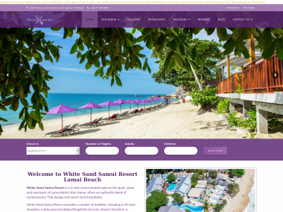 whitesandsamuiresort.com snapshot