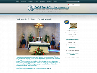 stjosephportaransas.com snapshot