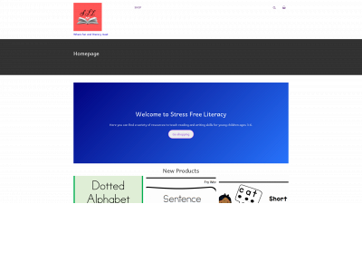 stressfreeliteracy.com snapshot