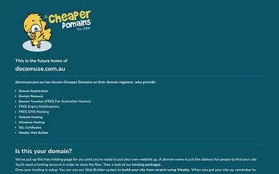 www.decomuse.com.au snapshot