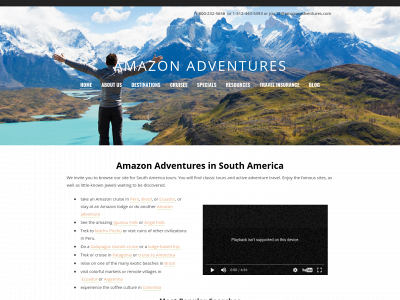 www.amazonadventures.com snapshot