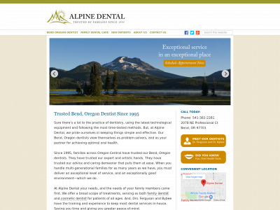 alpinedentalbend.com snapshot