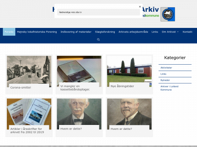 hoejrebylokalarkiv.dk snapshot