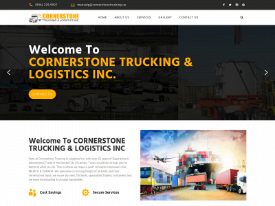 cornerstonetrucking.us snapshot