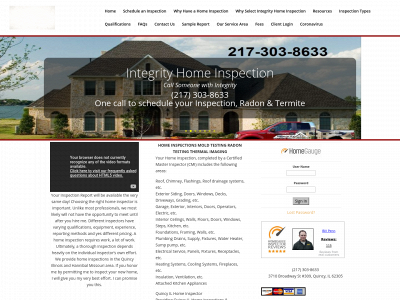 integrityhomeinspection.net snapshot