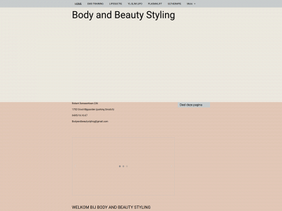 bodyandbeautystyling.be snapshot