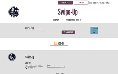swipe-up.be snapshot