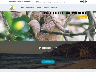 monkeyandslothhangout.com snapshot