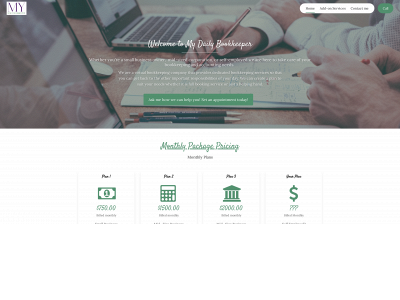 www.mydailybookkeeper.com snapshot