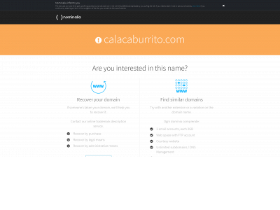 calacaburrito.com snapshot