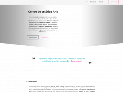 www.ariscosmeticacoreanaovaco.es snapshot