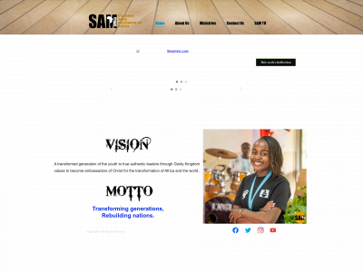samafricaministry.org snapshot