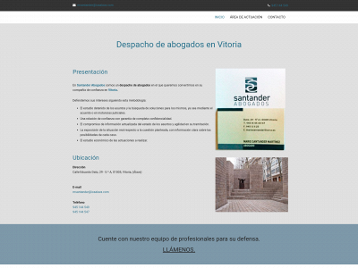 santanderabogadosvitoria.com snapshot