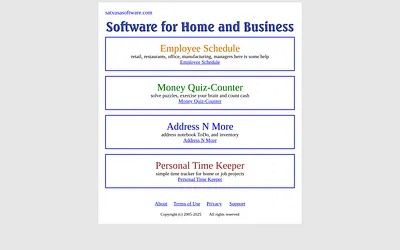 satxusasoftware.com snapshot