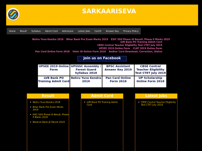 sarkaariseva.live snapshot