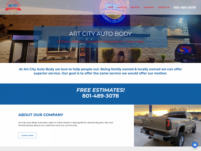 artcityautobody.com snapshot