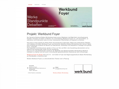 werkbund-foyer.de snapshot