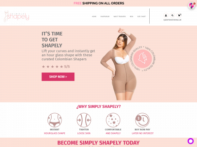 www.shopsimplyshapely.com snapshot