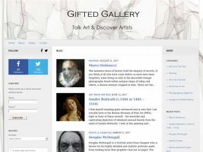 giftedgalleryart.com snapshot