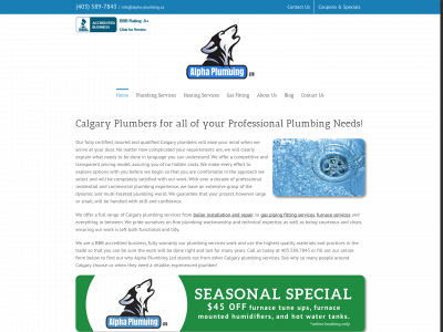 alpha-plumbing.ca snapshot