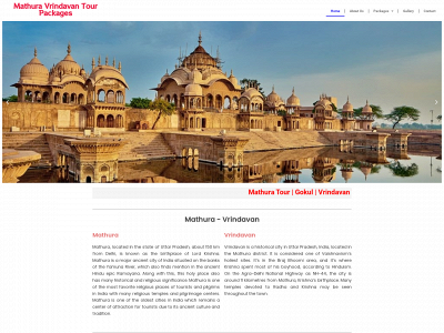 mathuravrindavantourpackages.in snapshot