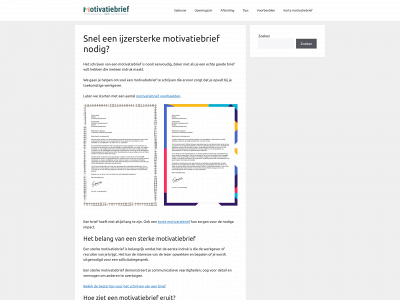 motivatiebrief.com snapshot