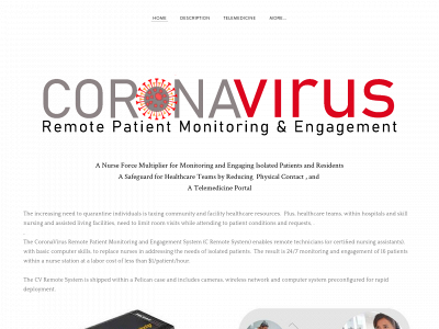 www.coronavirusremotepatientmonitoring.com snapshot