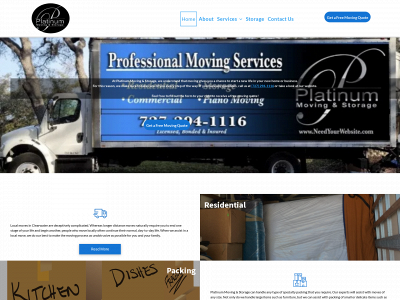 www.platinummovingllc.com snapshot