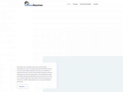 diverse-resumes.com snapshot