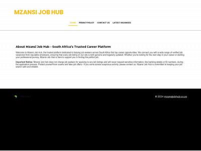 mzansijobhub.co.za snapshot