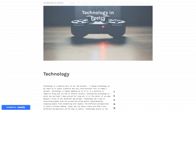 technologyinpoetry.weebly.com snapshot