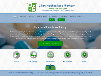 zikampharmacy.com snapshot