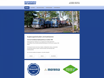 kuljetussiekkinen.fi snapshot
