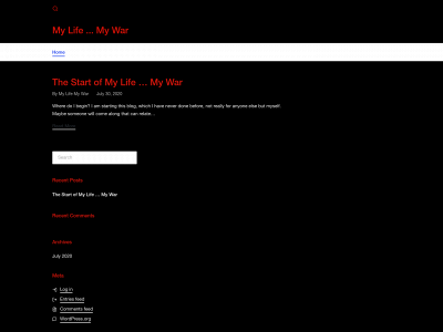 mylifemywar.com snapshot