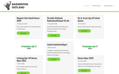 badmintongotland.se snapshot