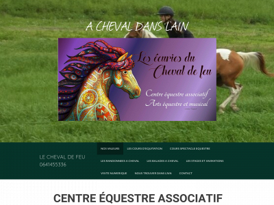 www.lechevaldefeu.fr snapshot
