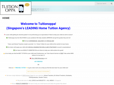 tuitionoppa.com snapshot