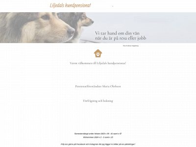 liljedalshundpensionat.se snapshot