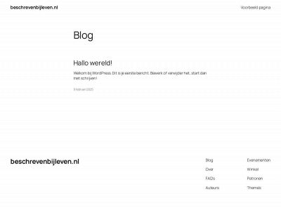 beschrevenbijleven.nl snapshot