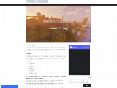 novacraftonline.weebly.com snapshot