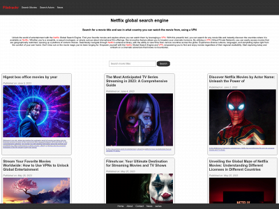 flixtrackr.com snapshot