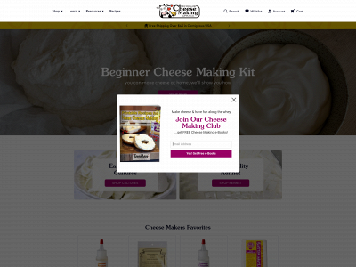 cheesemaking.com snapshot