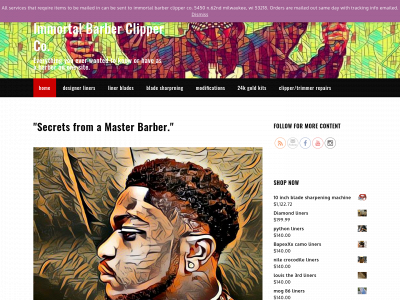 immortalbarberclipperco.com snapshot