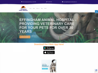 effinghamanimalhospital.com snapshot