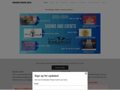 www.barabootheatreguild.org snapshot