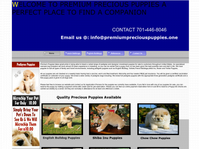 premiumpreciouspuppies.one snapshot