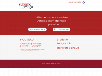 sublimeimage.ca snapshot
