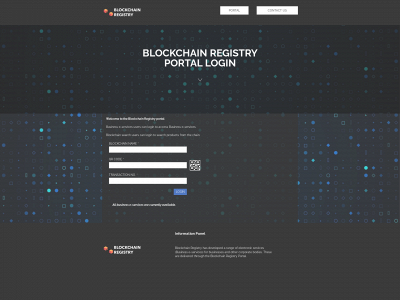 blockchainproprietorshipregister.com snapshot