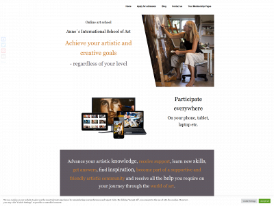 annesartschool.com snapshot